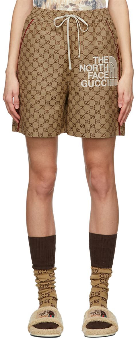 gucci northface shorts|sudadera north face gucci.